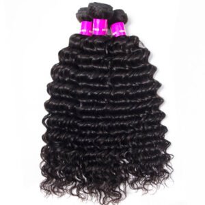 Brazilian Deep wave 100% Human Hair 3 Bundle Deals