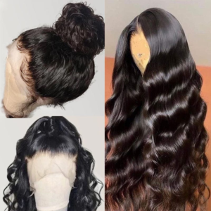 Cambodian Raw hair loose wave  13*4 / 13*6  HD lace frontal wig 1B#