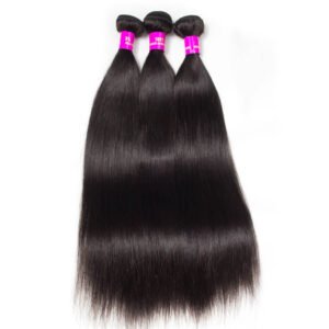 Brazilian straight 100% Human Hair 3 Bundle Deals